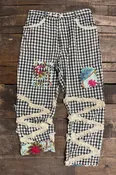 Jaded Gypsy Traveling On Pants - Black Gingham