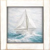 12X12 Sailboat on Waves A-22-617-112