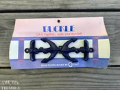 Vintage Belt Buckle -  Authentic Vintage Blue Plastic Anchor Belt Buckle - #28