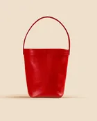 The Chelsea Mini -Scarlet Leather Bucket Bag
