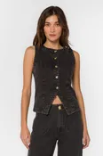 Ardel Denim Vest - Faded Black