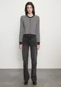 Cashmere Shrunken Cardigan in Classic Stripe | Classic Stripe