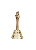Brass Bell with Garuda Handle – Traditional Temple Bell for Home Decor, Pooja, and Spiritual Rituals