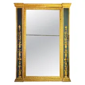 18th c. Italian Neoclassical Parcel Gilt Mirror