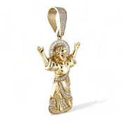 10k Gold Diamond Divino Niño Pendant