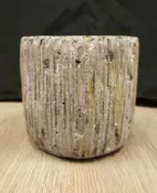 Ceramic Ridged Bark Planter