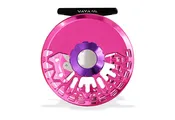 Abel Vaya 4/5 Fly Reel - Pink w/ Purple Drag Knob - Ebony Wood Handle