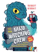 "Kaiju Wrecking Crew" 12 x 16 poster print