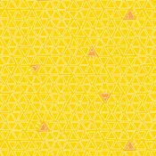 Robo Boogie - Triangles Honey - Benartex Fabrics