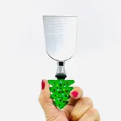 Holiday Glass Flat Cheese Knife, Tree