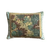 Antique 17th Century Verdure Tapestry Fragment (#T040825B | 14 x 18.5")