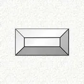 1-1/2x3'' Rectangle Bevel