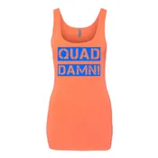QUAD DAMN! LADIES TANK TOP ORANGE