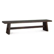 Acadia 79" Dining Bench in Coffee Bean