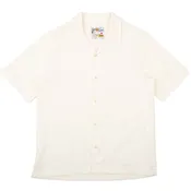 Aloha Shirt - Jungle Jacquard - White
