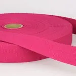 100% Cotton Webbing, 1.25in, Fuchsia
