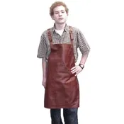 Cross-Back Leather Apron