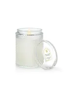 Textured Glass Candle with Lid