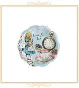 Alice in Wonderland Scalloped Plate