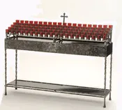 100 Light Votive Candle Stand with Shelf- 19x100