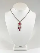 Brooke Barboza - Pink Tourmaline Dreamcatcher Pendant