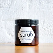 lemon charcoal scrub