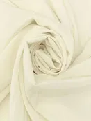 Antique Off-White Silk/Lycra Stretch Crepe de Chine - NY Designer - 52W