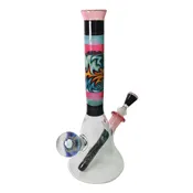 Back Bay Boro Crushed Opal Wig-Wag Beaker