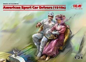 1/24 ICM American Sport Car Drivers (1910s) (1 male, 1 female figures)