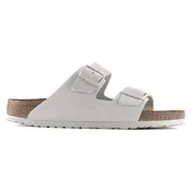 BIRKENSTOCK ARIZONA SOFT FOOTBED SUEDE ANTIQUE WHITE - WOMENS