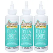Aleene's Felt & Foam Tacky Glue 4 fl. oz. 3 Pack