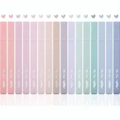 Aesthetic Highlighters, 16 Pack, Assorted Colors, No-Bleed