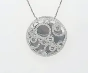 14k White Gold 0.99 Carat Pendant