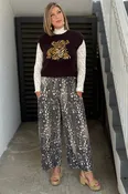 Bambi Spotted Wide Leg Pants