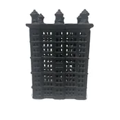 Cast Iron Metal Building Coin Bank