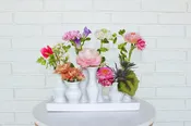 White Bud Vase Tray {Rectangle} — The Floral Cottage