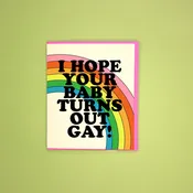 Gay Baby Greeting Card