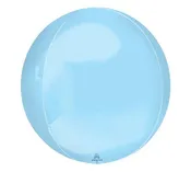 15" Round Pastel Blue Orbz Foil Balloon