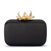 Adele Orchid Lock Clutch