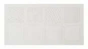 Cosmo Sashiko 100% Cotton Pre-printed Precut Cloth Set For Coasters - White