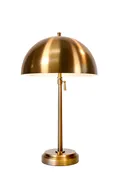 Alexis Cordless Table Lamp - Antique Brass with Dome Shade