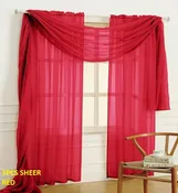 SHEER CURTAIN 3 PCS SET (WITH SCARF)