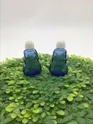 Vintage Blue Violin Salt and Pepper Shakers