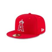 Anaheim Angels Fitted New Era 59Fifty On-Field Red Cap Hat