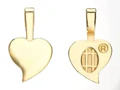 Aanraku® Gold-plated Heart Bail, Large