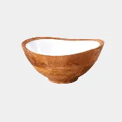 Enamel Serving Bowl in White