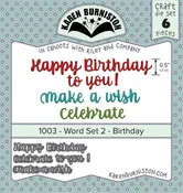 1003 Karen Burniston - Word Set 2 - Birthday