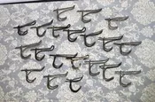 Wire Hooks Hangers Coat Rack Hook Hat Towel Clothing Metal Rustic Entryway D,