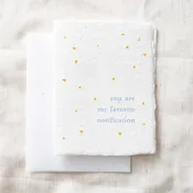 “Favorite Notification” card