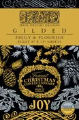 IOD Decor Gilded Foil Transfer Figgy and Flourish 8x12" 8 Sheets Pad by Iron Orchid Designs SALE! SALE!